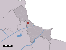 Localisation de Biessum dans la commune de Delfzijl