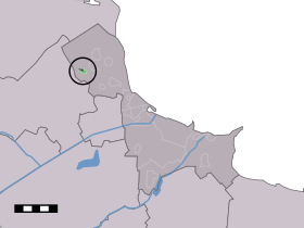 Localisation de Godlinze dans la commune de Delfzijl