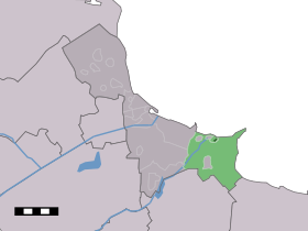Localisation de Termunten dans la commune de Delfzijl