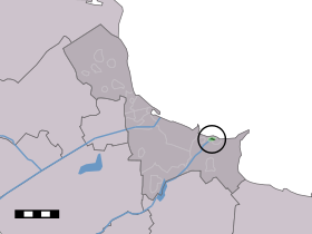 Localisation de Termunterzijl dans la commune de Delfzijl