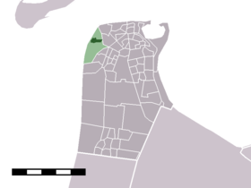 Localisation de Huisduinen dans la commune de Le Helder