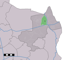 Localisation de Tilligte dans la commune de Dinkelland