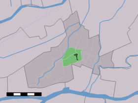 Localisation de Hoornaar dans la commune de Giessenlanden
