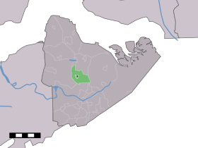 Localisation de Terhole dans la commune de Hulst