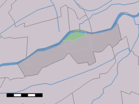 Localisation de Gelkenes dans la commune de Liesveld