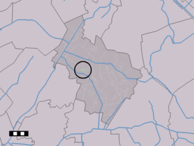 Localisation de Brunsting dans la commune de Midden-Drenthe