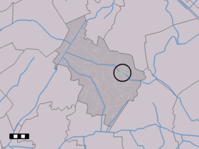 Localisation de Zuidveld dans la commune de Midden-Drenthe