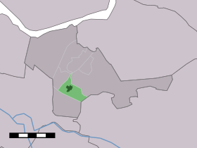 Localisation de Nijkerkerveen dans la commune de Nijkerk