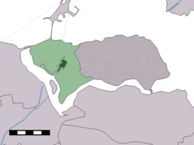 Localisation de Kamperland dans la commune de Noord-Beveland