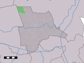 Localisation de Vinkenbuurt dans la commune de Ommen