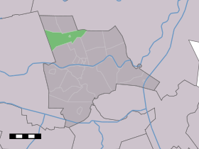 Localisation de Witharen dans la commune de Ommen