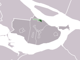 Localisation de Den Bommel dans la commune de Oostflakkee