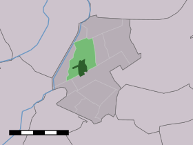 Localisation de Hoogwoud dans la commune de Opmeer