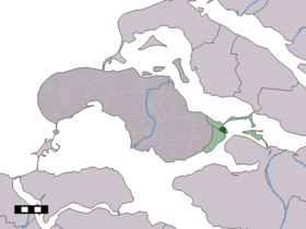 Localisation de Bruinisse dans la commune de Schouwen-Duiveland