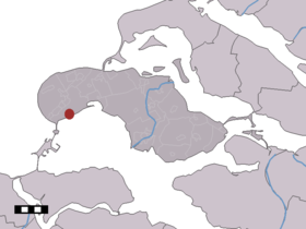 Localisation de Burghsluis dans la commune de Schouwen-Duiveland
