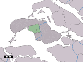 Localisation de Kerkwerve dans la commune de Schouwen-Duiveland
