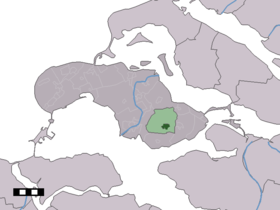 Localisation de Nieuwerkerk dans la commune de Schouwen-Duiveland