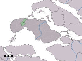 Localisation de Noordwelle dans la commune de Schouwen-Duiveland