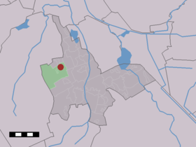 Localisation de Bunne dans la commune de Tynaarlo