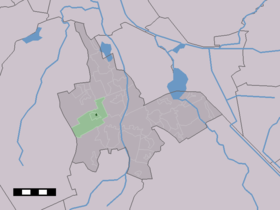 Localisation de Donderen dans la commune de Tynaarlo