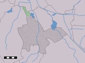 Localisation de Eelderwolde dans la commune de Tynaarlo