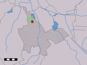 Localisation de Paterswolde dans la commune de Tynaarlo et Haren