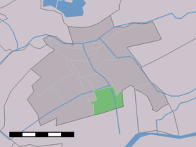 Localisation de Schoonouwen dans la commune de Vlist
