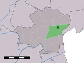 Localisation de Berkhout dans la commune de Koggenland