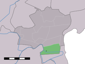 Localisation de Oudendijk dans la commune de Koggenland