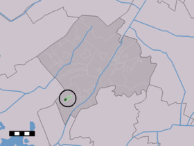 Localisation de Darp dans la commune de Westerveld