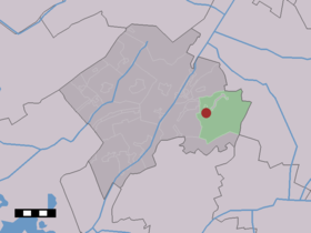Localisation de Lhee dans la commune de Westerveld