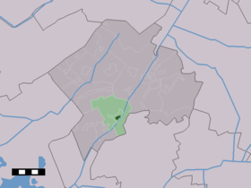 Localisation de Uffelte dans la commune de Westerveld