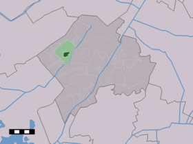 Localisation de Vledder dans la commune de Westerveld