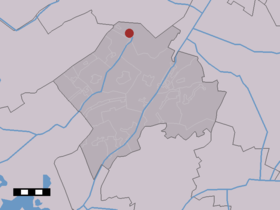 Localisation de Wateren dans la commune de Westerveld