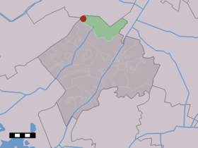 Localisation de Zorgvlied dans la commune de Westerveld