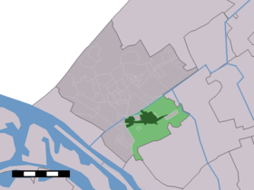 Localisation de De Lier dans la commune de Westland