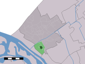 Localisation de Maasdijk dans la commune de Westland