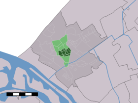Localisation de Naaldwijk dans la commune de Westland