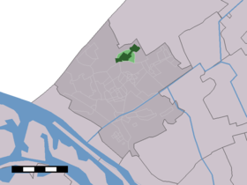 Localisation de Poeldijk dans la commune de Westland