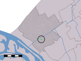 Localisation de Westerlee dans la commune de Westland