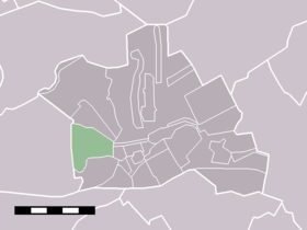 Localisation de Rietveld dans la commune de Woerden