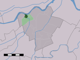 Localisation de Ameide dans la commune de Zederik