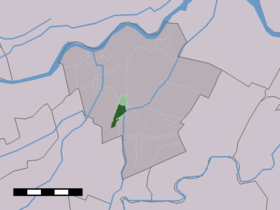Localisation de Meerkerk dans la commune de Zederik