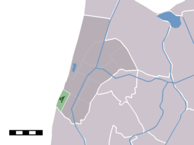 Localisation de Petten dans la commune de Zijpe