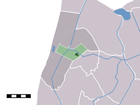 Localisation de Schagerbrug dans la commune de Zijpe