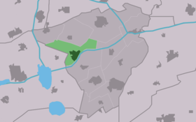 Localisation de Kootstertille dans la commune de Achtkarspelen