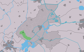 Localisation de Tersoal dans la commune de Boarnsterhim