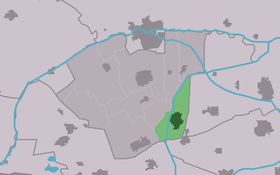 Localisation de De Westereen dans la commune de Dantumadiel