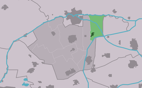 Localisation de Driezum dans la commune de Dantumadiel