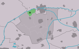 Localisation de Sibrandahûs dans la commune de Dantumadiel